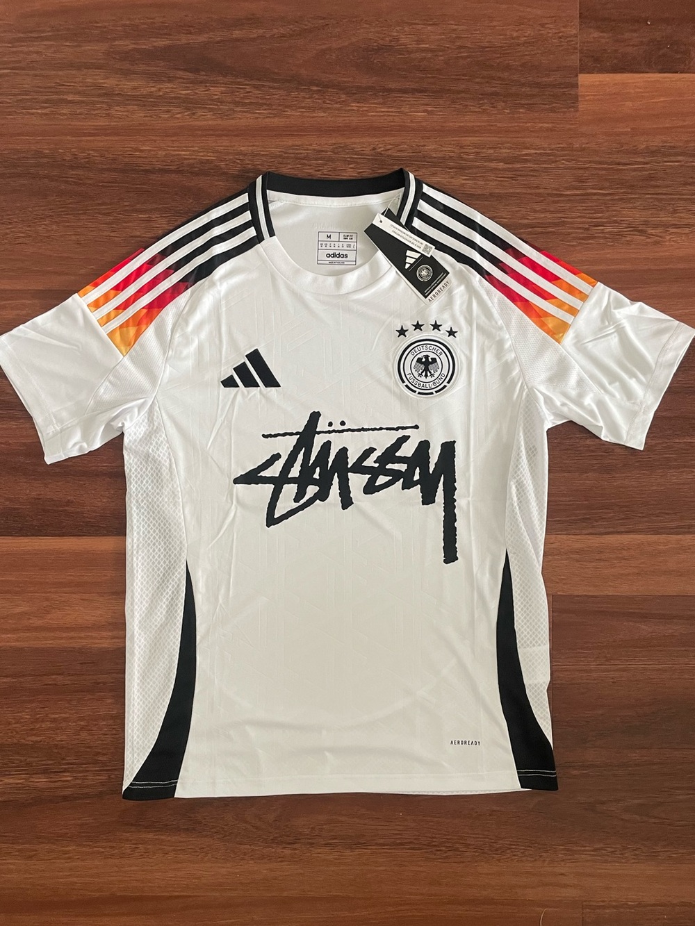 Adidas x Stussy White Germany Football Jersey